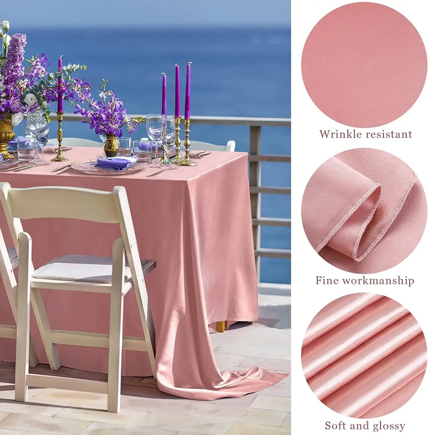 Satin tablecloth
