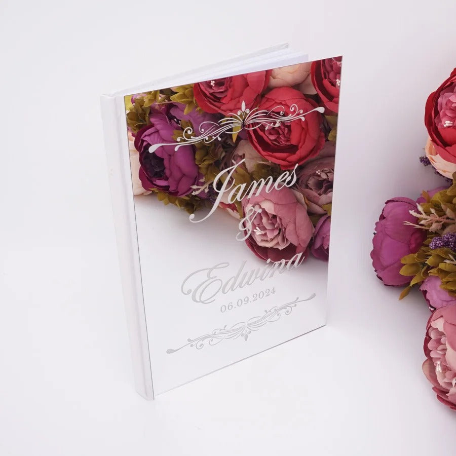 Wedding memory mirror book