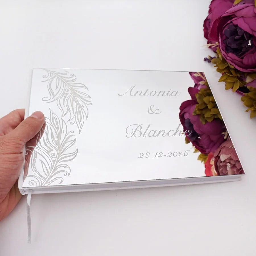 Wedding memory mirror book