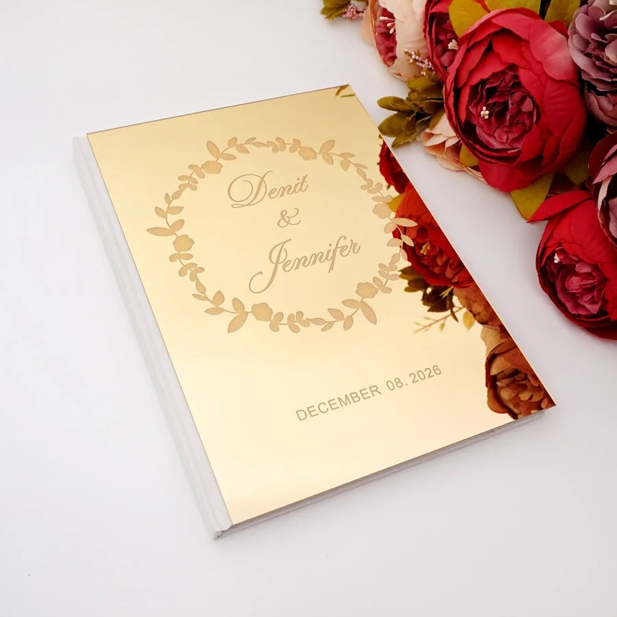 Wedding memory mirror book