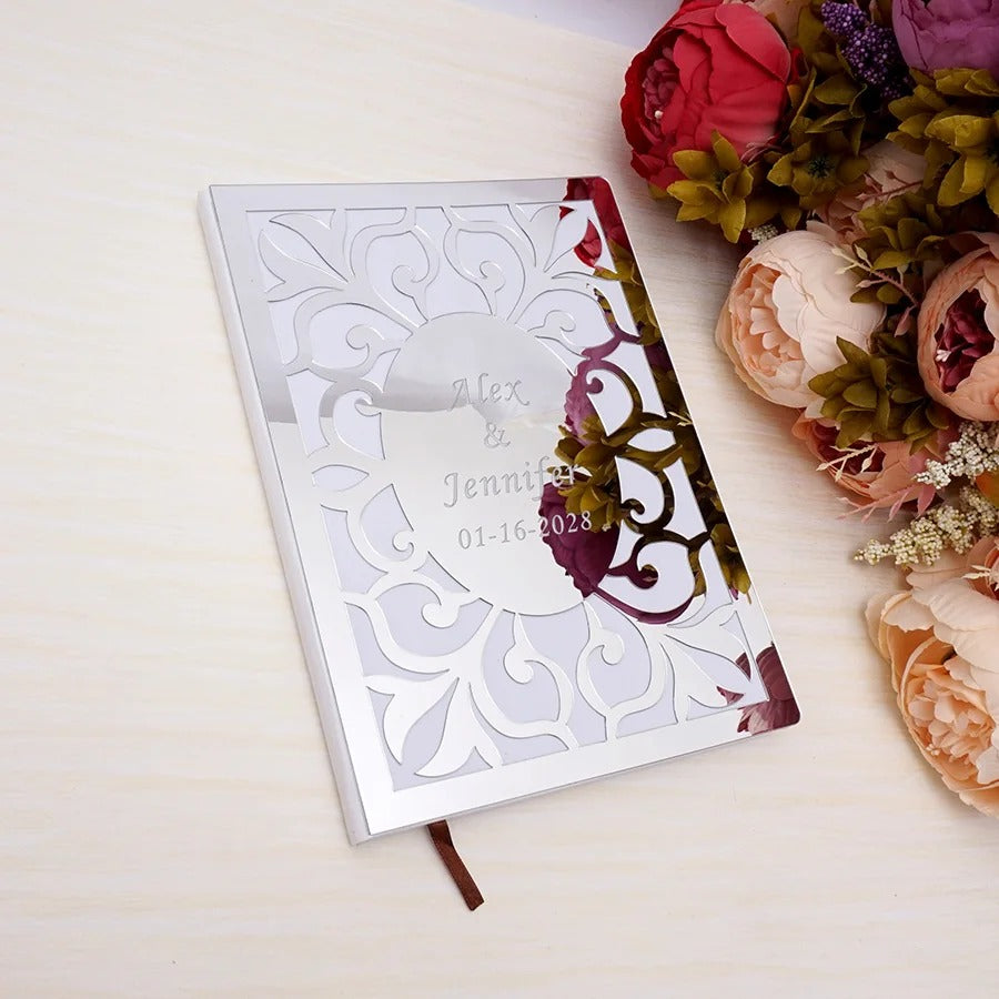 Wedding memory mirror book