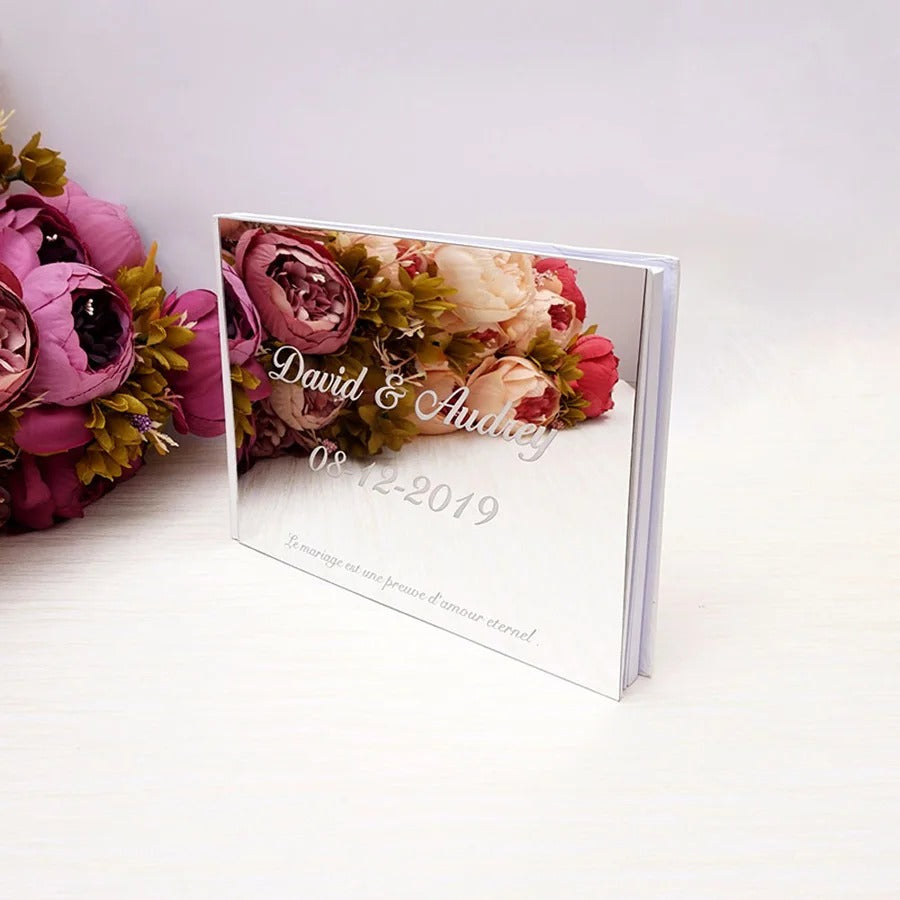 Wedding memory mirror book