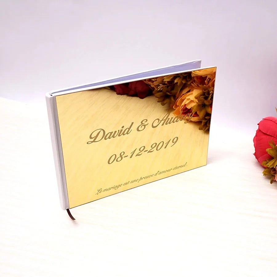 Wedding memory mirror book