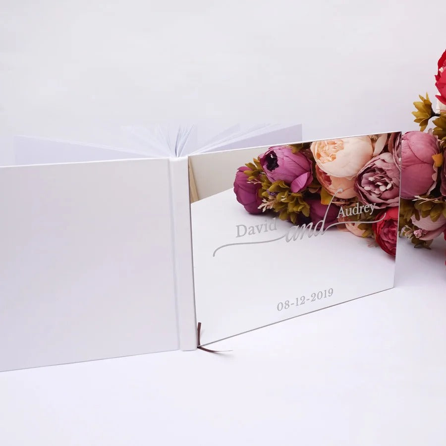 Wedding memory mirror book