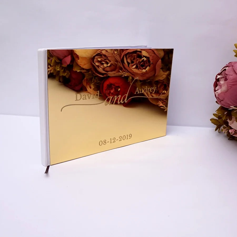 Wedding memory mirror book