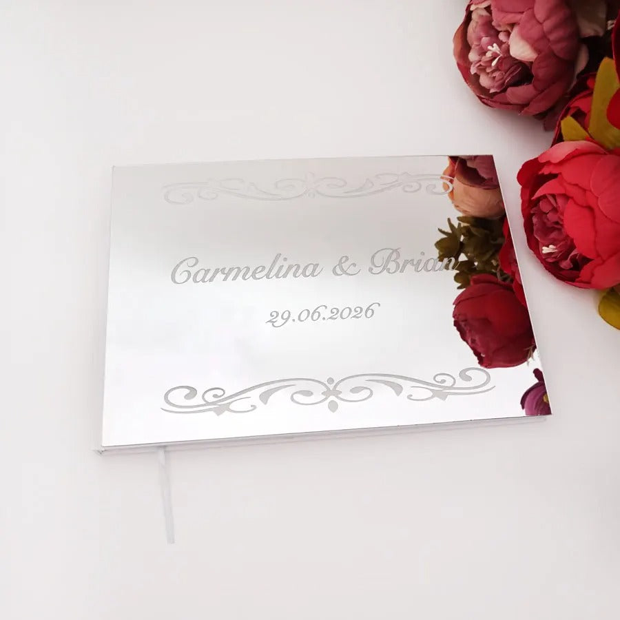 Wedding memory mirror book