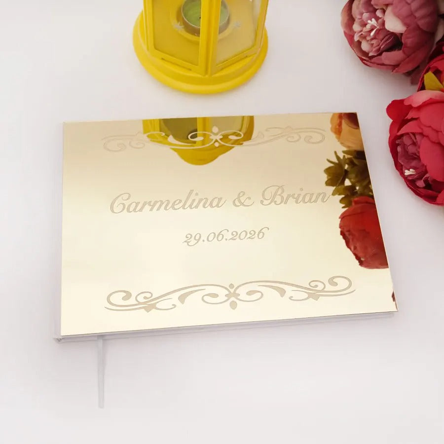 Wedding memory mirror book