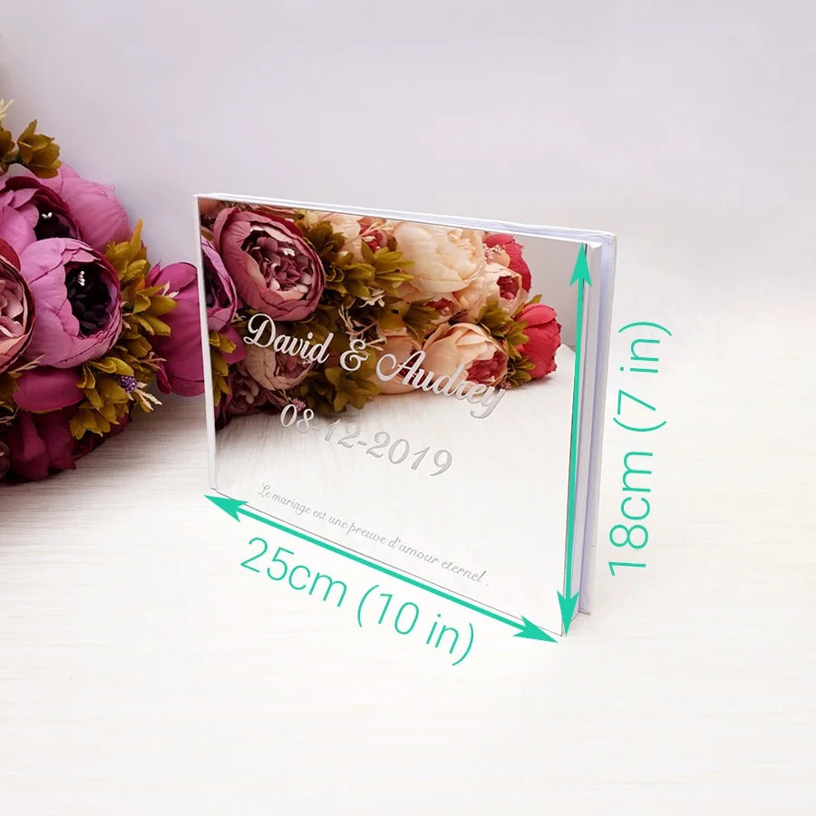 Wedding memory mirror book