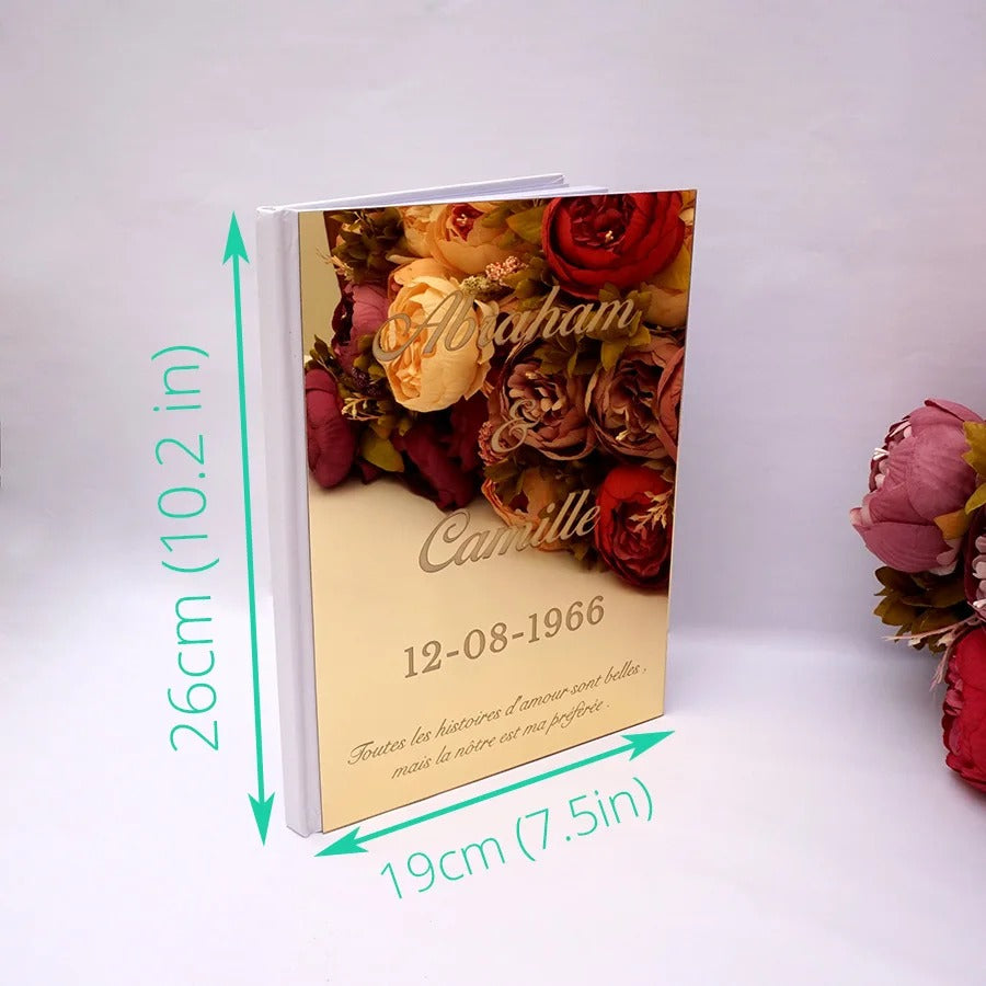 Wedding memory mirror book