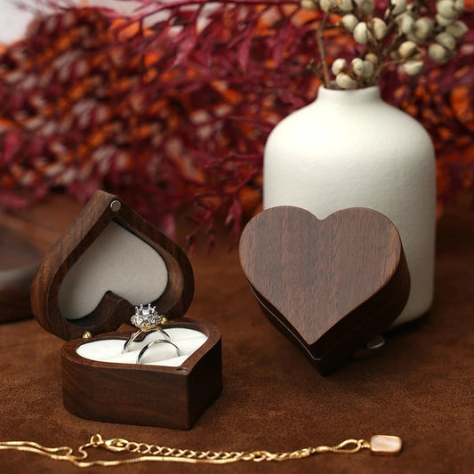 Heart wedding ring box