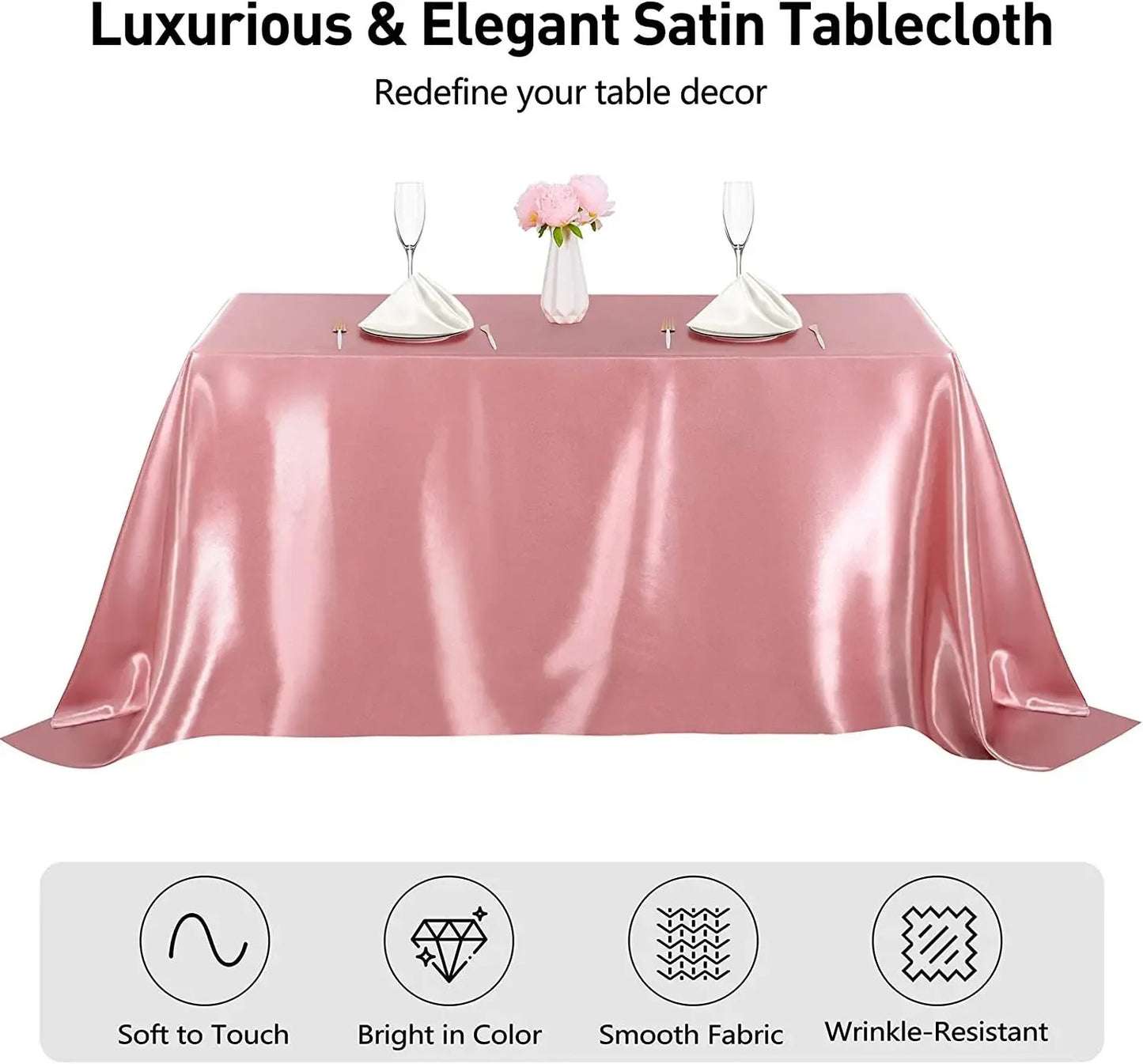 Satin tablecloth