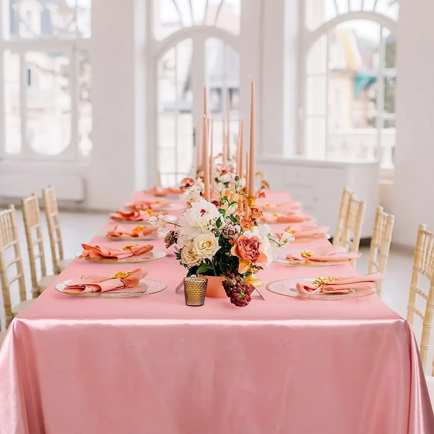 Satin tablecloth