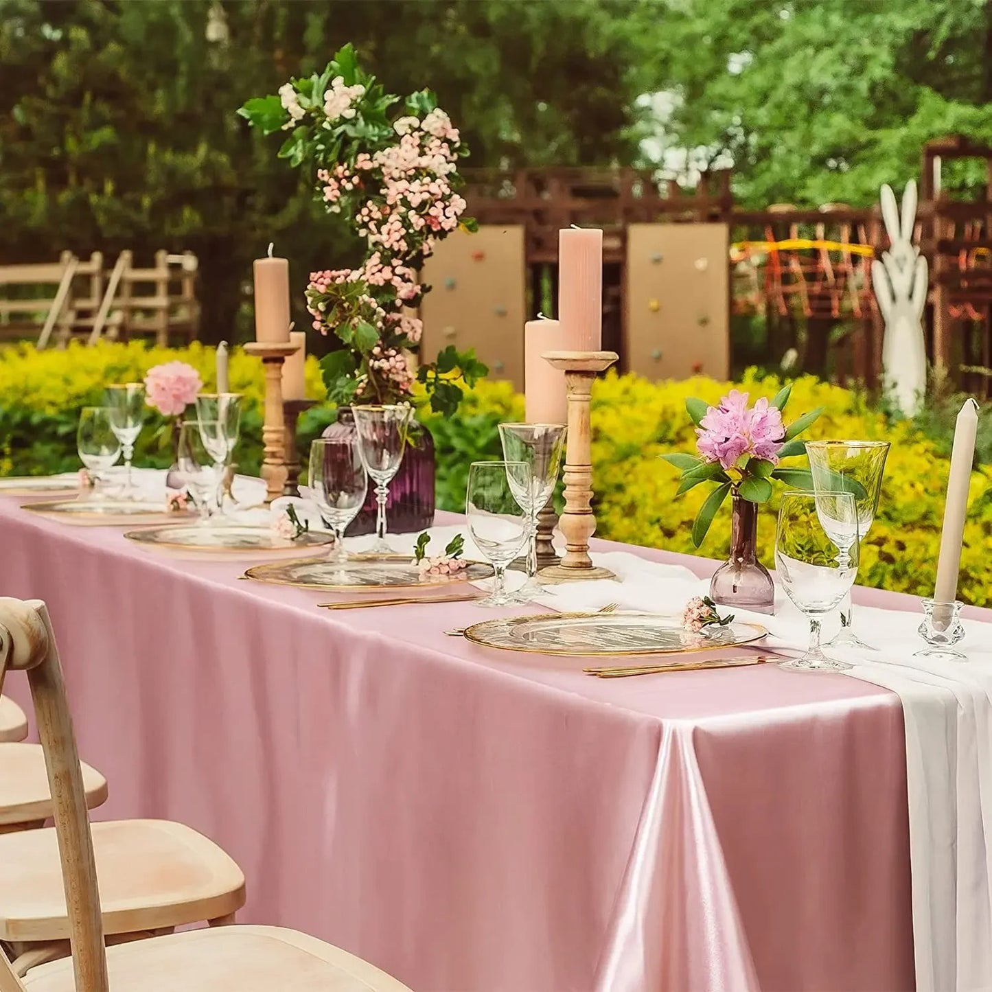 Satin tablecloth