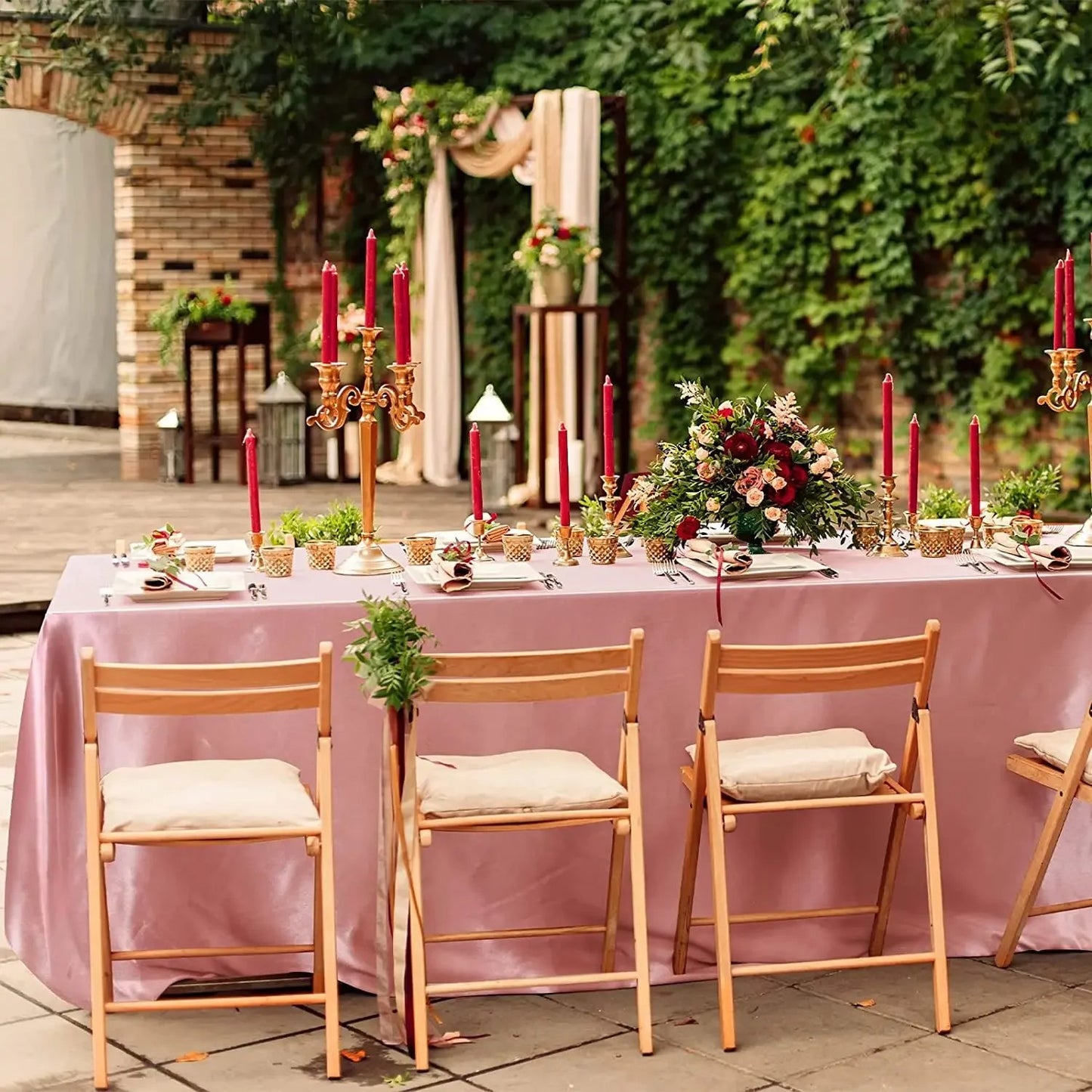 Satin tablecloth