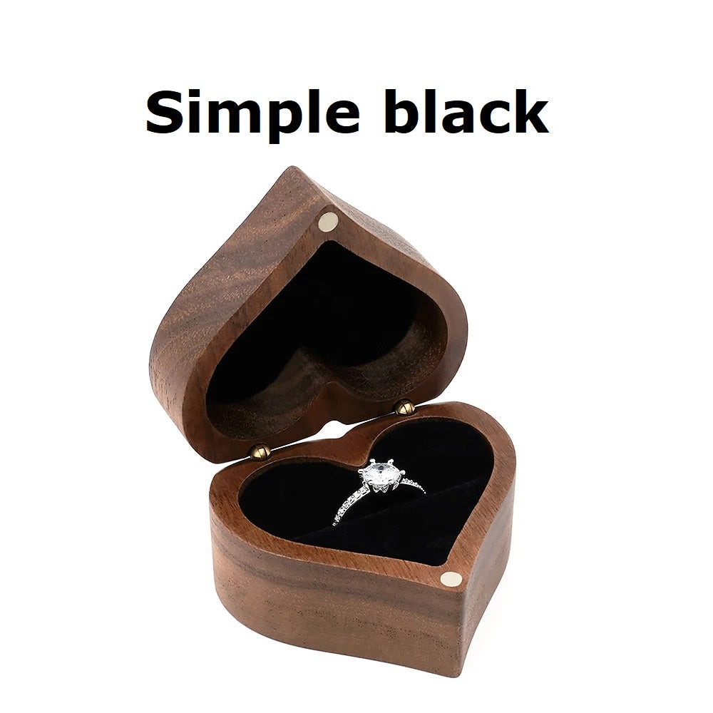 Heart wedding ring box